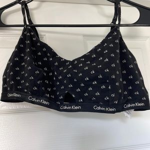 Calvin Klein bralette cute logo print